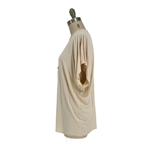 Rachel Pally Drape Front Modal Top size Medium Cream - Picture 3 of 7